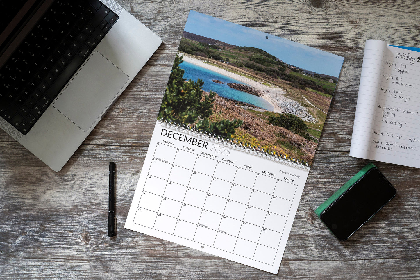 The isles of scilly Calender 2025