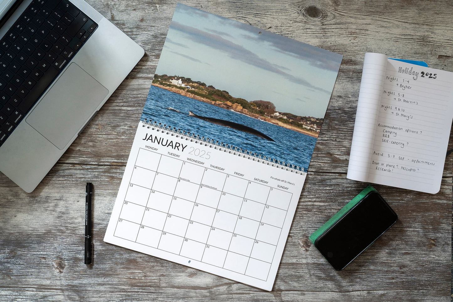 The isles of scilly Calender 2025
