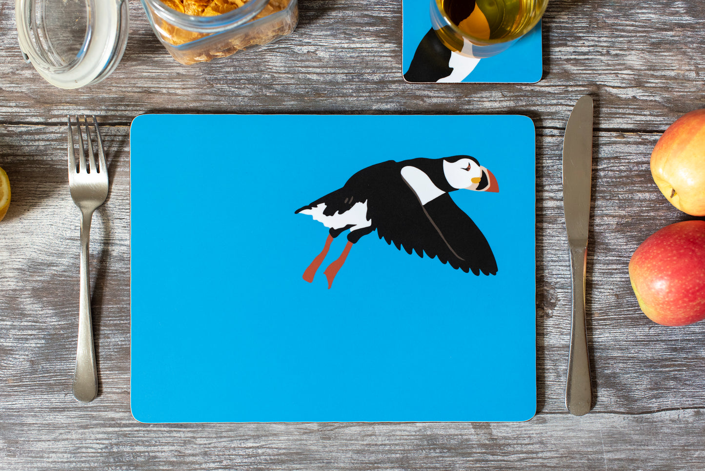 scilly puffin placemats