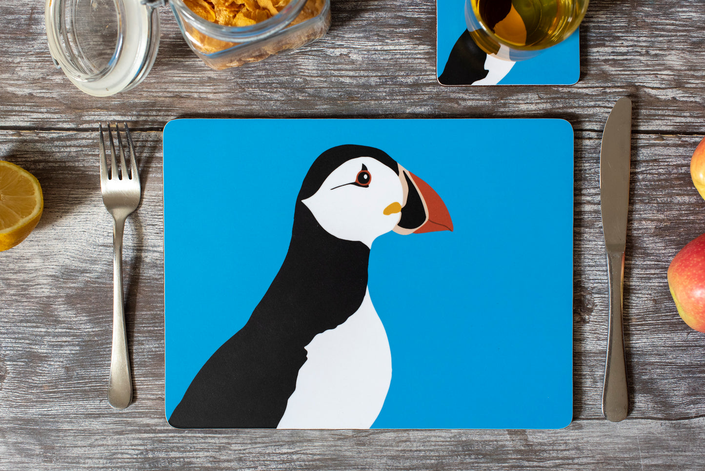 scilly puffin placemats