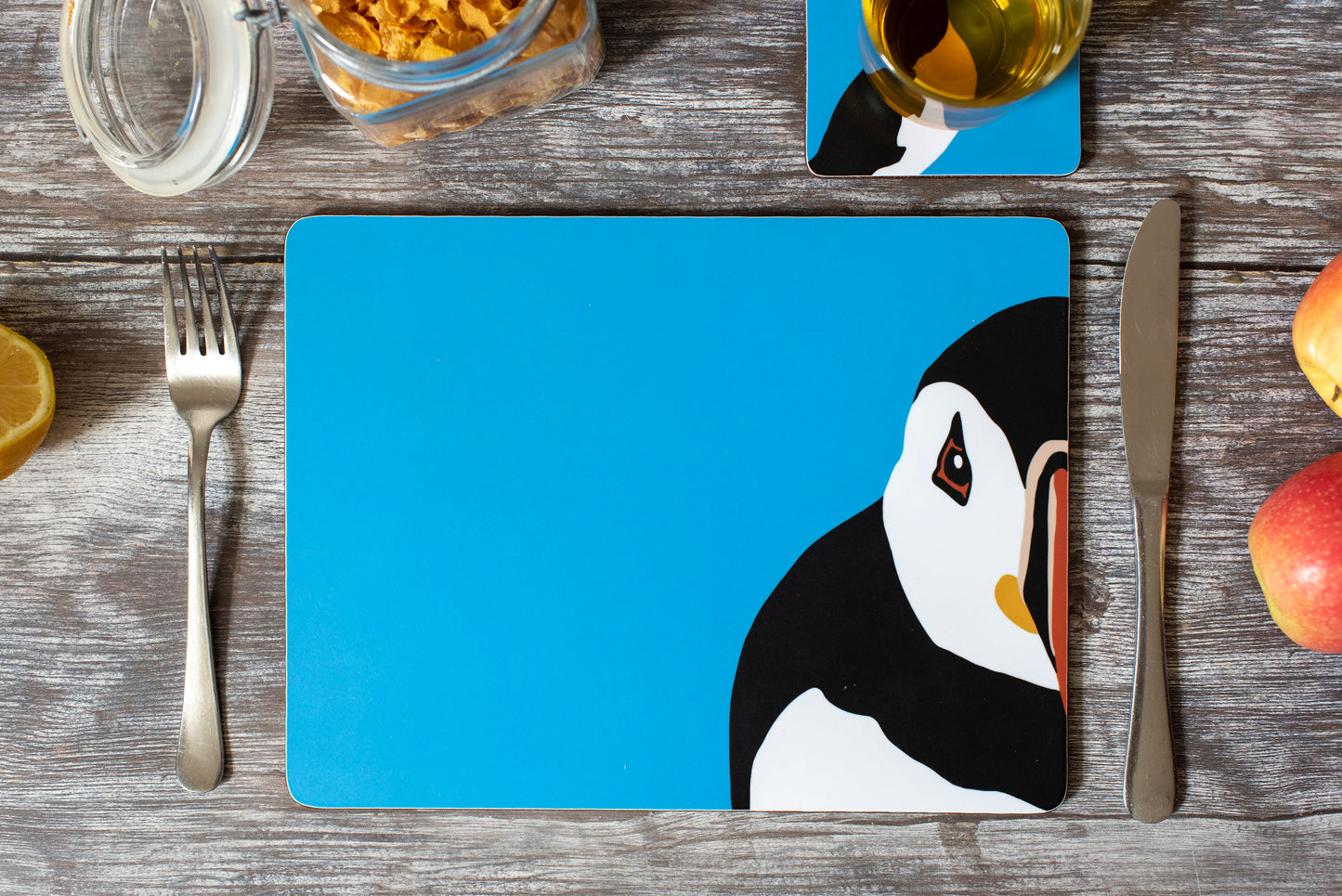 scilly puffin placemats