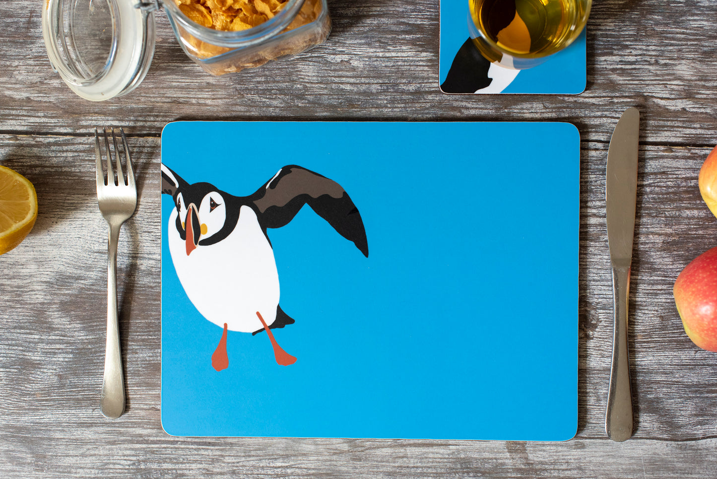 scilly puffin placemats